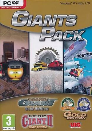 Giants Pack - Traffic / Industry II / Transport Giant Gold Edition - PC (begagnad)