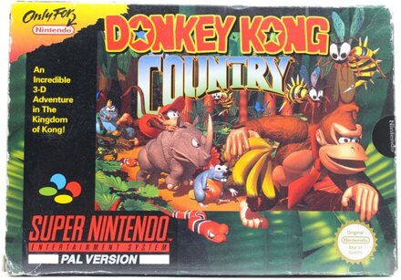 Donkey Kong Country - Supernintendo/SNES - PAL/EUR (Begagnad)