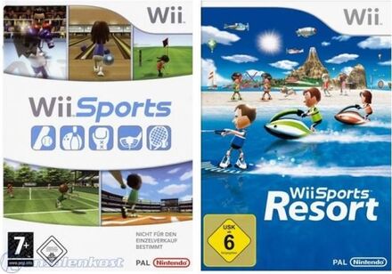 Wii - Wii Sports Bundle: Wii Sports + Wii Sports Resort- USED