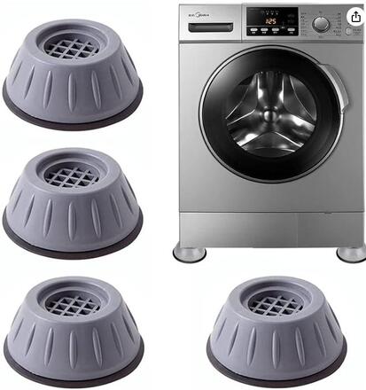4pcs Tvättmaskin Vibrationsdämpare Fötter som dämpar vibrationer