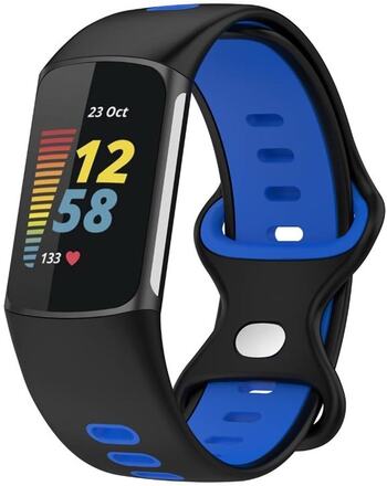 Twin Sport Armband Fitbit Charge 5 - Svart/Blå