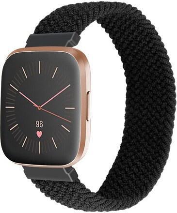 INF Klockarmband Nylon SvartFitbit Versa/Versa 2 S