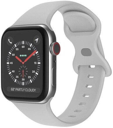 Armband i Silikon för Apple Watch 8 41mm m.fl. - Cloud Grey