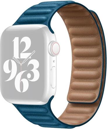 Genuine leather watch strap for Apple Watch Series 8 (41mm) - Cape Blue