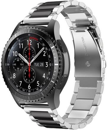 Rostfritt stål armband 22mm för Samsung Galaxy Gear S3 / Gear 2 - Ersättningsarmband för Huawei Watch GT för Watch 2 Pro för Ticwatch Pro för Pepple