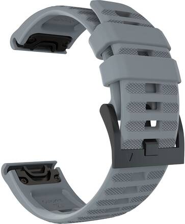 INF Silikon stålplåt Snap Watchrem för Garmin Fenix 7X 26mm