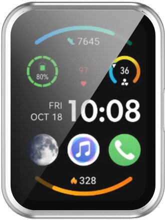 INF All-inclusive skyddsfodral som är kompatibelt med Huawei Watch Fit New/OPPO Watch TransparentHuawei Watch Fit/Huawei Watch Fit New/OPPO Watch Free
