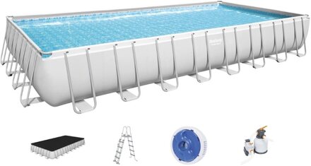 Bestway Power Steel Rektangulär pool 956 x 488 x 132 cm