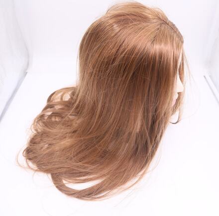 INF Lång rak peruk för kvinnor Syntet Ljusbrun 65 cm
