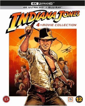 Indiana Jones: 4-Movie Collection (4K Ultra HD + Blu-ray) (9 disc)