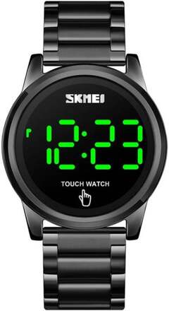 SKMEI 1684 Versatile Sports Steel Belt Men Electronic Watch, Colour:Black