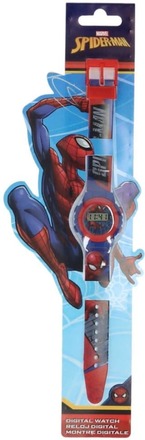 Avengers Marvel 4972 Spiderman Spider-Man Klocka Digital Mörkblå/röd 22cm