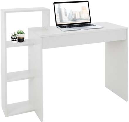 Skrivbord med hylla 110x72x40 cm Vit trä ML Design
