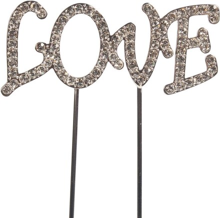 Cake Topper med strass, Love - Cake Star