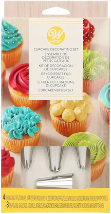 Dekorationsset Cupcakes, 12 delar - Wilton