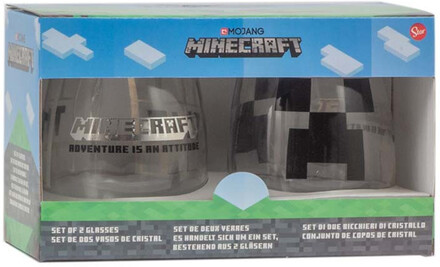 Minecraft glas, 2-pack
