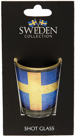 Sveriges flagga shotglas