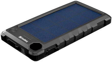 Sandberg Solcelle Powerbank USB-C & USB-A - 10.000 mAh - Sort