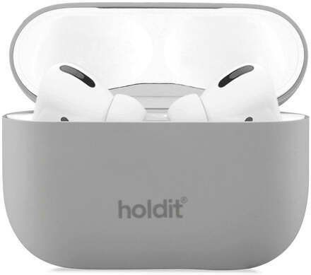 Holdit Silikone Cover Til AirPods Pro - Taupe