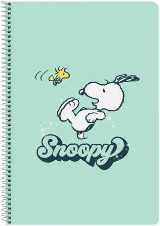 Anteckningsbok Snoopy Groovy Grön A4 80 Blad