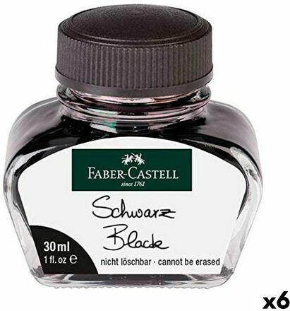 Bläck Faber-Castell Svart 6 Delar 30 ml