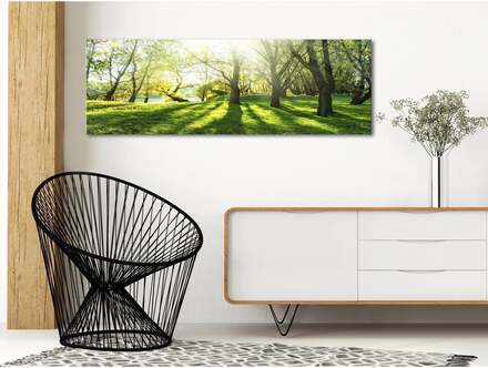 Canvas Tavla - Rays of Sunshine - På italiensk konstnärsduk 150x50