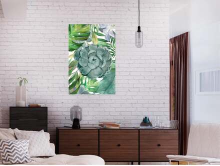 Canvas Tavla - Tropical Flora Vertical - Premium print 40x60