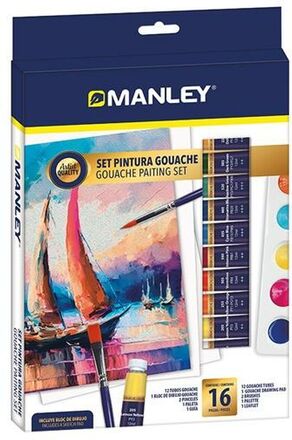Gouache Painting Set Manley 16 Delar Multicolour