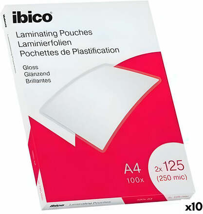 Lamineringsark av plast Ibico A4 0,25 mm Glans