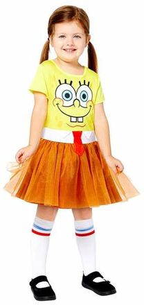 Maskeraddräkt för barn Spongebob 2 Delar - 6-8 år