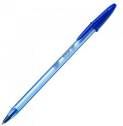 Penna Bic Cristal Soft Transparent 1-2 mm Blå 50 Delar