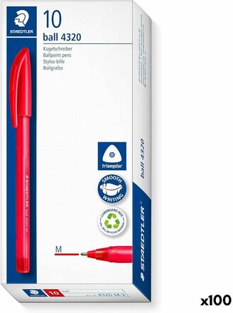 Pennset Staedtler Ball 4320 Röd 1 mm