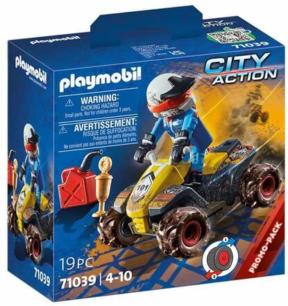 Playset Playmobil City Action Offroad Quad 19 Delar 71039