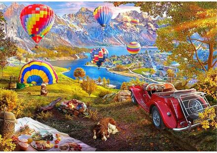 Pussel Educa The Valley of Hot Air Balloons 3000 Delar