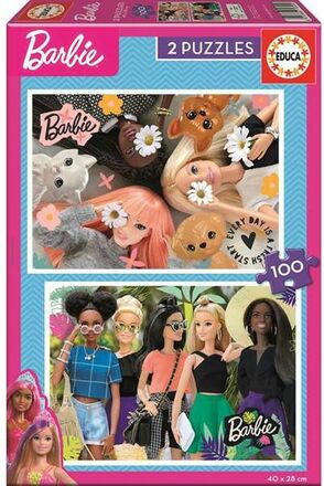 Set 2 pussel Barbie 100 Delar