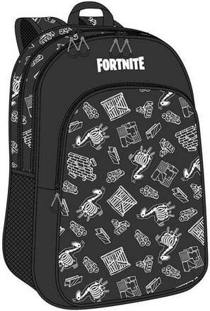 Skolryggsäck Fortnite Dark Black 42 x 32 x 20 cm Anpassad till ryggsäck på hjul