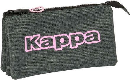 Tredubbel Carry-all Kappa Silver pink Grå 22 x 12 x 3 cm