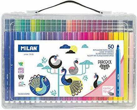 Tuschpennor Milan Conic Multicolour 50 Delar