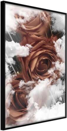 Inramad Poster / Tavla - Heavenly Roses - 30x45 Svart ram
