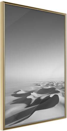 Inramad Poster / Tavla - Ocean of Sand I - 40x60 Guldram