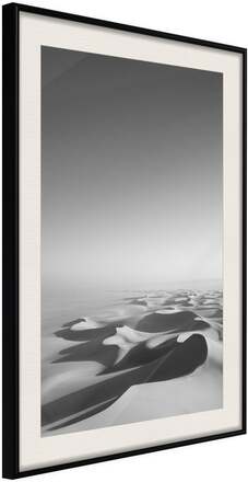 Inramad Poster / Tavla - Ocean of Sand I - 40x60 Svart ram med passepartout