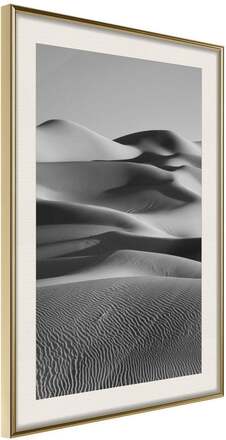 Inramad Poster / Tavla - Ocean of Sand II - 30x45 Guldram med passepartout