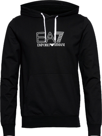 Armani EA7 Regular Hoodie Big Logo Black