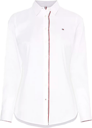 Tommy Hilfiger Women Signature Stretch Oxford Shirt White