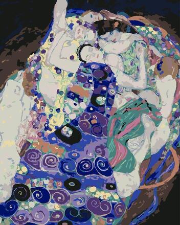 Malen nach Zahlen - The Virgin - Gustav Klimt, mit Rahmen