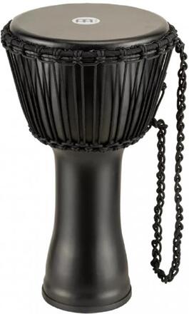 Meinl Percussion 10'' Travel Rope Djembe , Phantom Black, Goat head,