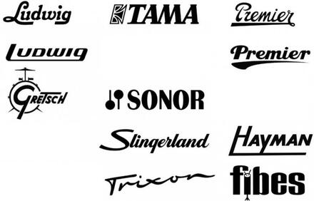 Bastrumloggor - tillverkare (Välj logo, Svart)