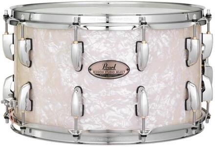 Pearl Session Studio Select 14x8 Snare Drum Nicotine White Marine Pearl