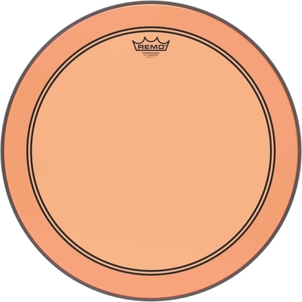 22" Colortone Orange Powerstroke 3 bastrumskinn, Remo