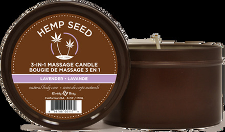 Earthly body Lavender Massage Candle - 6 oz / 170 gr